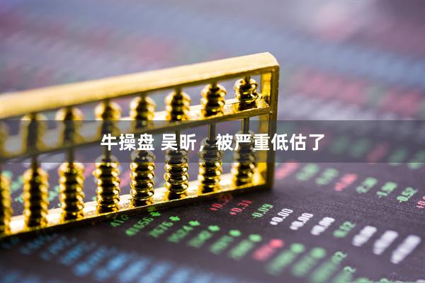 牛操盘 吴昕，被严重低估了